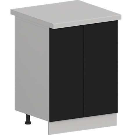 Кухня Модуль ШН 600 Белый / Черный матовый