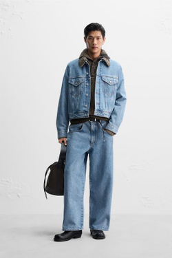 ZARA X NANUSHKA ДЖИНСОВАЯ КУРТКА, СИНИЙ