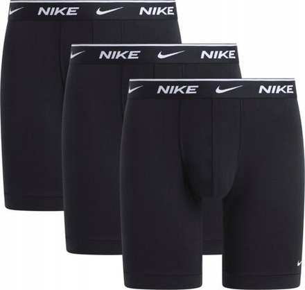 Боксерки теннисные Nike Dri-Fit Essential Long Brief 3P - black/black/black