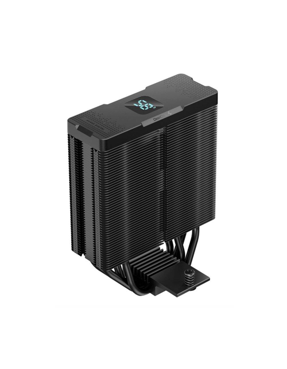 DEEPCOOL AG400 DIGITAL BK ARGB LGA1700/1200/115X/AM5/AM4 (9шт/кор, TDP 220W, PWM, ARGB Fan 120mm, 4 тепл. трубки, черный) RET