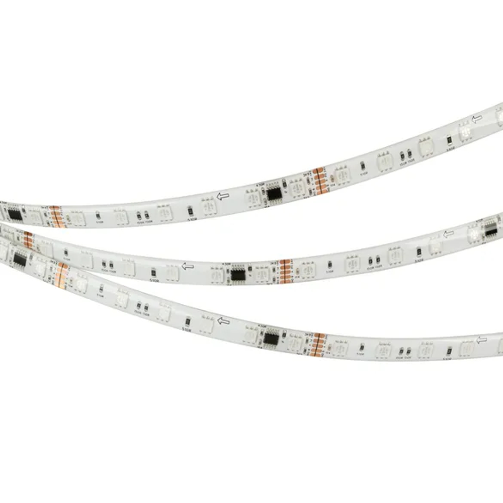 Светодиодная лента герметичная DMX-SE-B60-10mm 24V RGB-PX6 (14 W/m, IP65, 5060, 5m) (Arlight, -) 039607