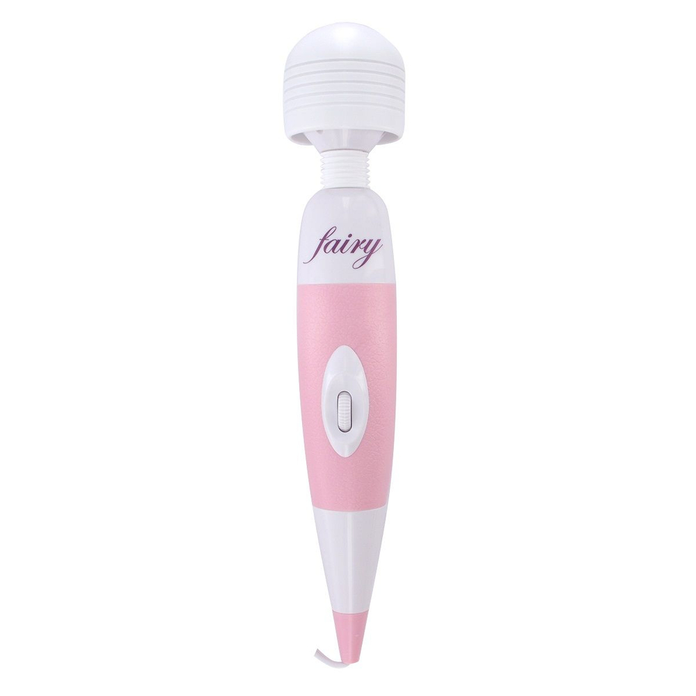 Перезаряжаемый вибратор Fairy Massage Wand (Цвет: розовый с белым)