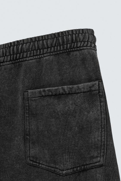 ZARA ДЖОГГЕРЫ WIDE-LEG С ЭФФЕКТОМ ПОТЕРТОСТИ, ТЕМНО-СЕРЫЙ