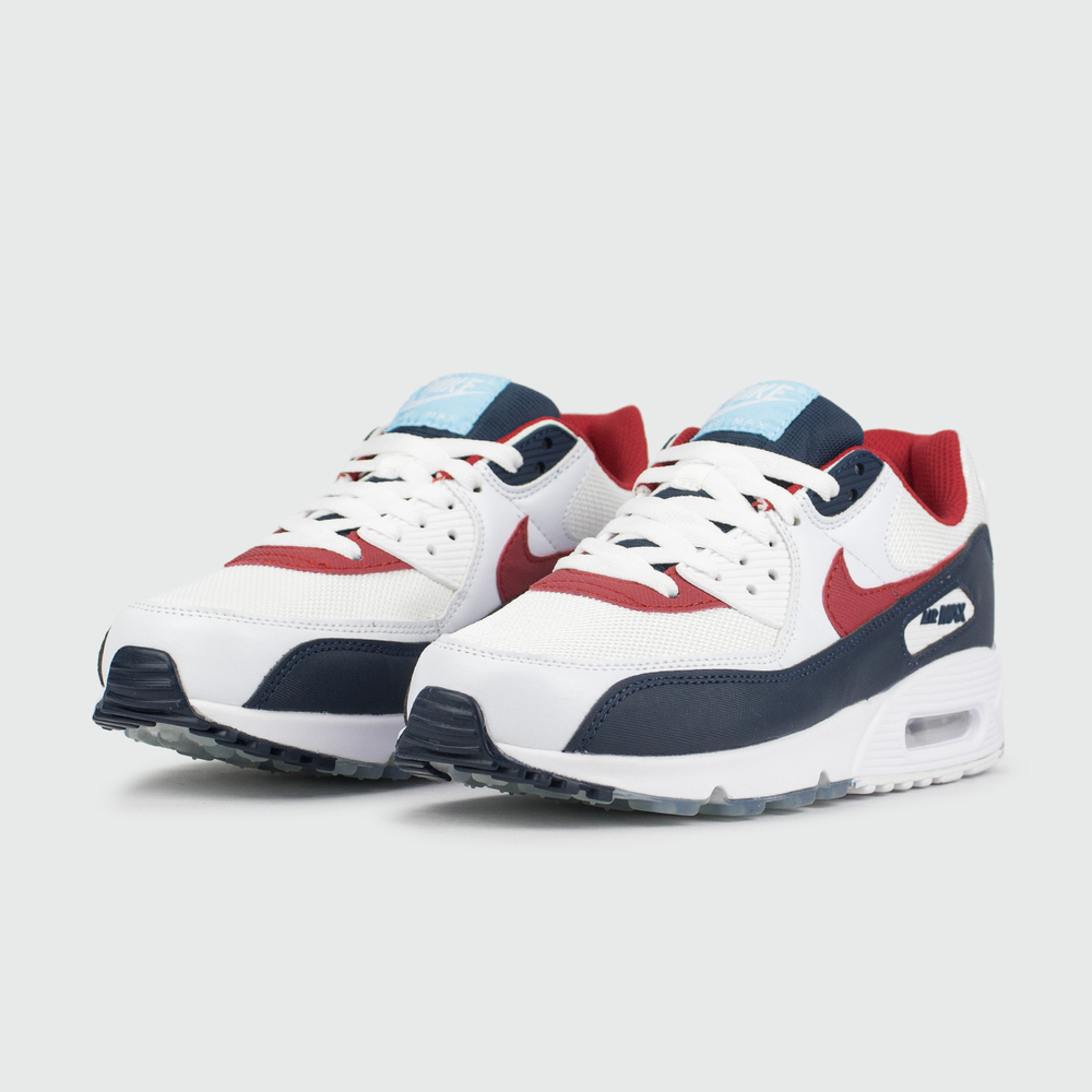 Кроссовки Nike Air Max 90 White / Blue / Red