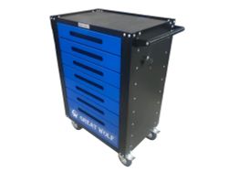 Great Wolf (GWT-B7L) Инструментальная тележка (7 ящиков, центральный замок, колеса с тормозом, синяя)