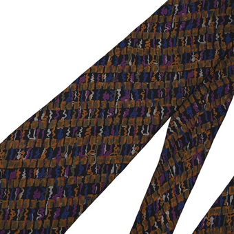 Шелковый галстук с необычными абстрактными рисунками по всей площади, OS