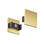 TR5735-SB Торцевая заглушка низкая, для использования без экрана, для трека Shine, серия Base,  комплект 2 шт, сатинированная латунь, алюминий