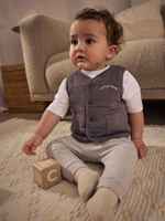 Комплект из трех предметов для малышей Next E81-363, Коричневый, Белый, Серый