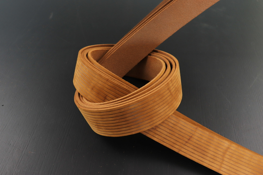 Ременная заготовка Шелк Коньяк + Плита Вельвет