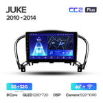 Teyes CC2 Plus 9" для Nissan Juke 2010-2014