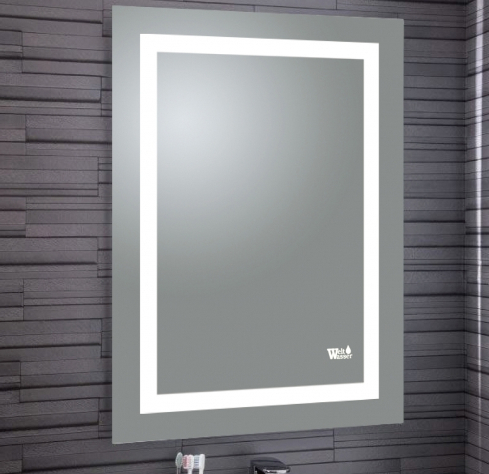 Зеркало WeltWasser Mira 60x80 с подсветкой 10000000964 Хром