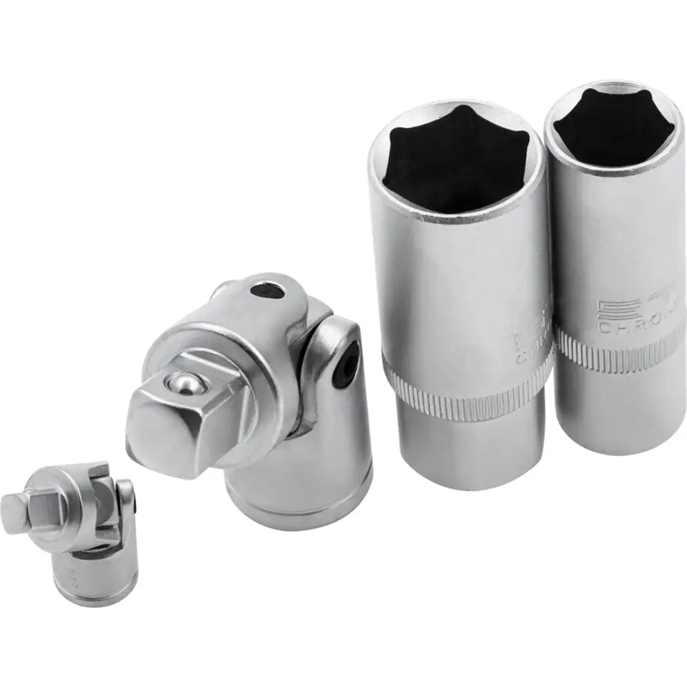 Набор инструментов, 1/2", 1/4", CrV, 76 предм.// STELS 14104