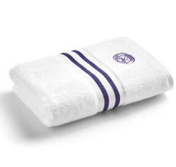 Теннисное полотенце Wimbledon Baseline Towel Set - white/purple