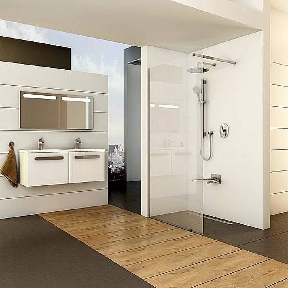 Душевое ограждение Ravak WALK-IN WALL ST 70/W SET-900 Wall стекло прозрачное/профиль хром