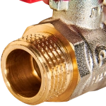 Кран шаровой полнопроходной ROMMER - 1/2" (НР/НР, PN40, ручка-бабочка)