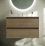 Тумба подвесная SANCOS Cento 890х450х500, c двумя ящиками оснащенными доводчиками, карпатская ель, арт. CN90KE