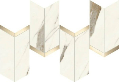 Мозаика Marvel X Calacatta Sublime Mosaico Chevron LAPPato