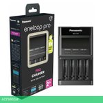 Зарядное устройство для аккумуляторов Panasonic Eneloop BQ-CC65 LCD Pro Charger (BQ-CC65E ERP)