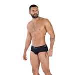 Мужские трусы брифы черные в сетку Clever TIME PIPING BRIEF 036711