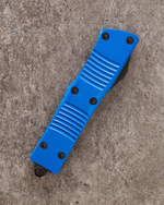 Автоматический складной нож SteelBro Troodon S/E Blue Droppoint Black VG-10 139-1BL (черный-синий)