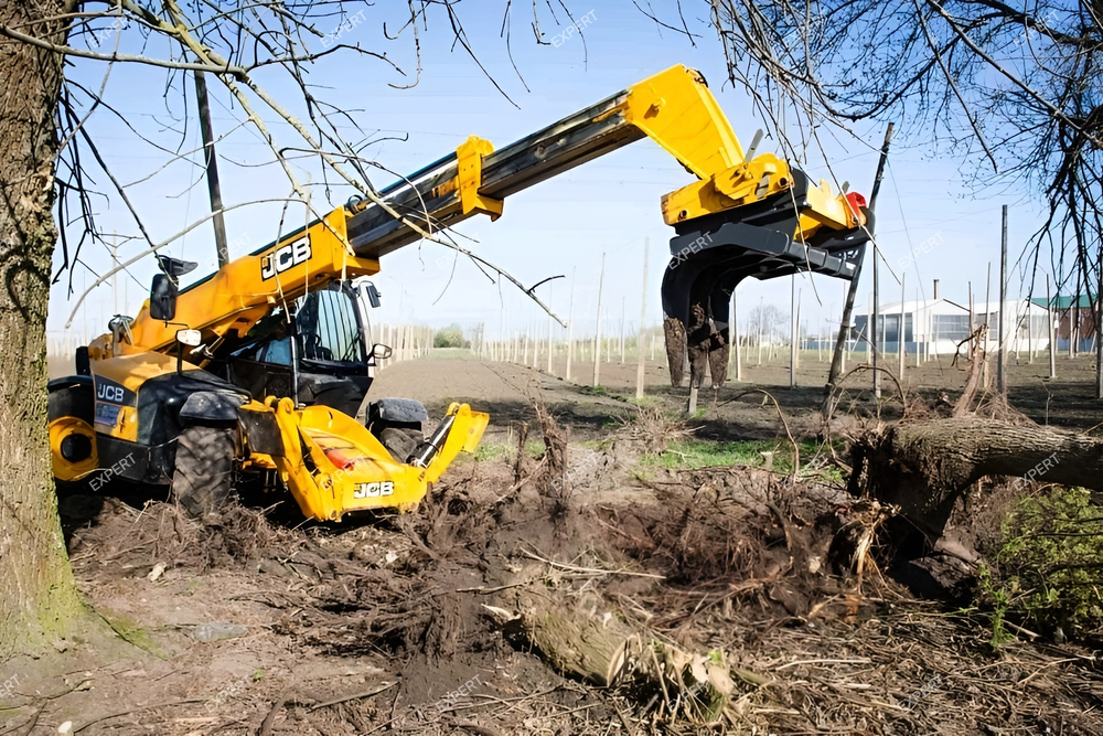 Корчеватель деревьев для телескопического погрузчика