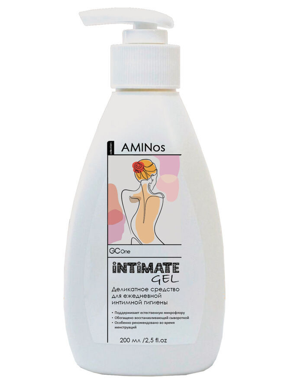 Гель для интимной гигиены ДЕЛИКАТНЫЙ с молочной кислотой Aminos Intimate Gel, 200 мл