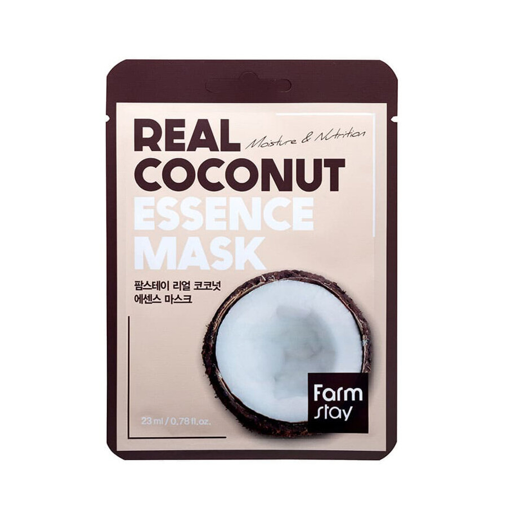 Тканевая маска для лица с экстрактом кокоса FarmStay Real Coconut Essence Mask