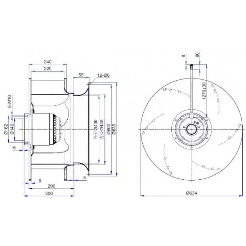 Мотор-колесо Vilmann BT-630-6D / LZN-630-6D