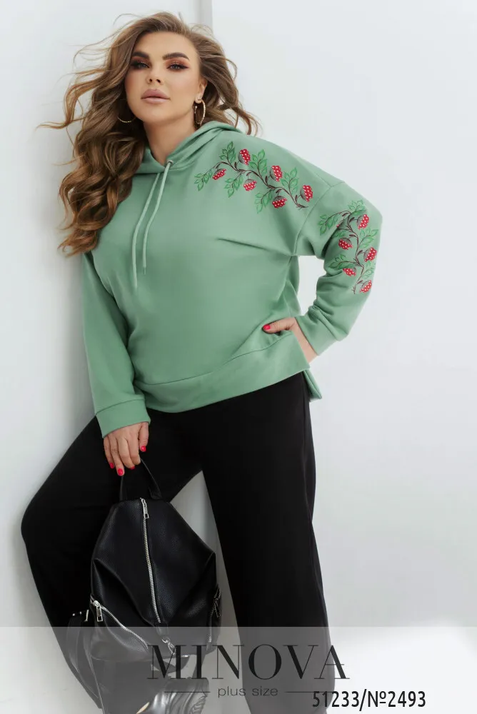 Костюм 2493-мята-черный Minova