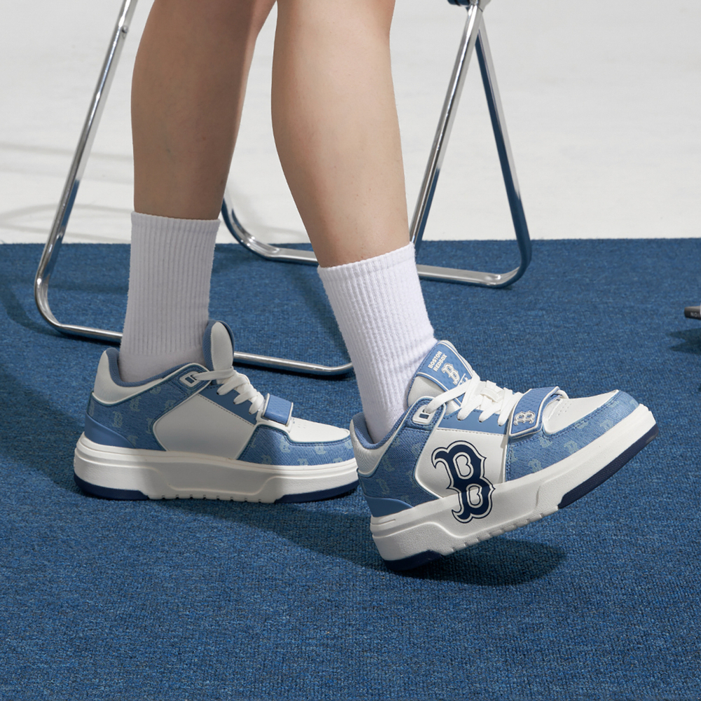 Кроссовки MLB Chunky Liner Mid Denim BOSTON REDSOX, 3ASXCDN3N-43BLD