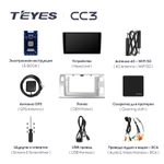 Teyes CC3 10.2" для Toyota Previa, Estima 3 2006-2019