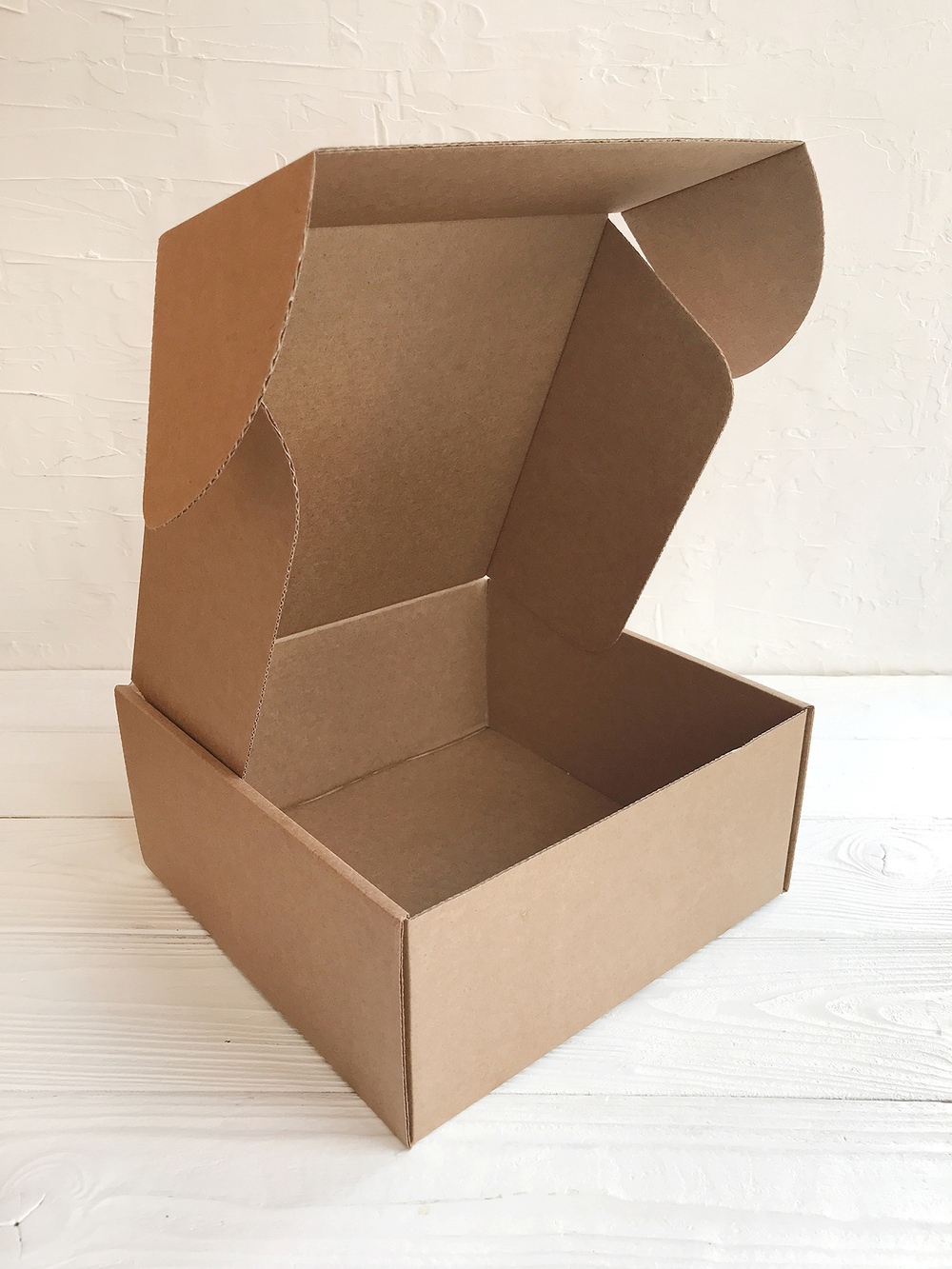 Коробка 22 х 22 х 10 см, бурая, Коробки для подарочных наборов, коробки для подарочных боксов, квадратные коробки, бьюти боксы, подарочный бокс