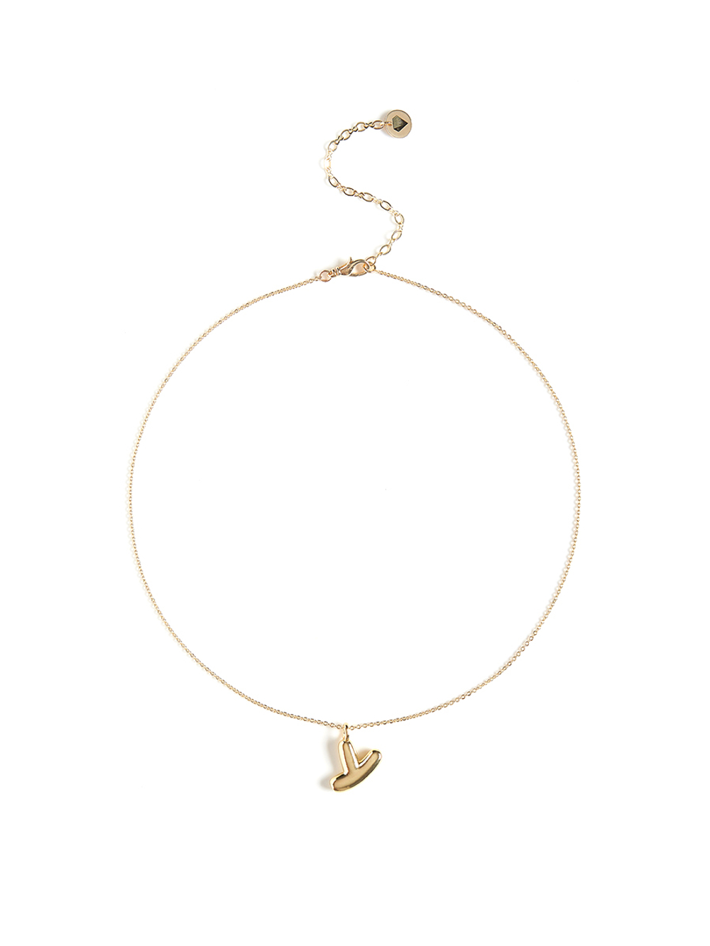 Колье с буквой Y