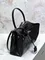 BALENCIAGA RODEO HANDBAG с крокодиловым тиснением, черная