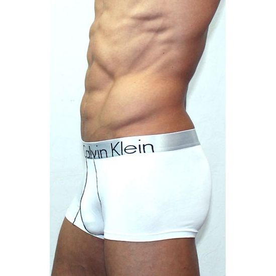 Мужские трусы боксеры белые Calvin Klein Bold Modal