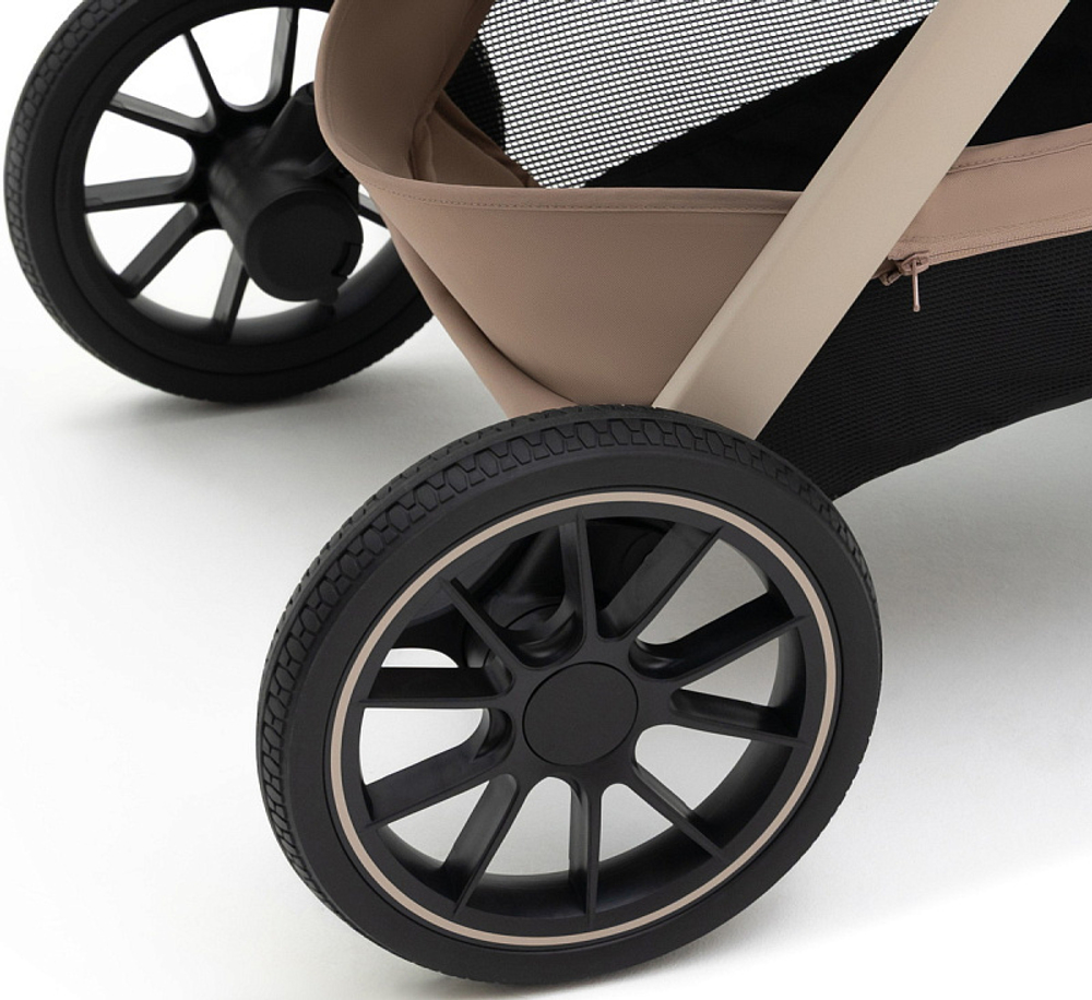 Коляска Agex Prima Pro 3 в 1 с автокреслом i-Team Grey APP232 Beige (Бежевый)