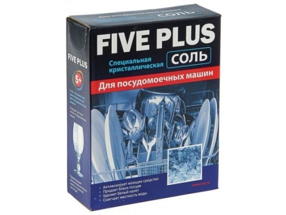 Соль для посудомоечных машин Five Plus 9628 (1.5 кг)