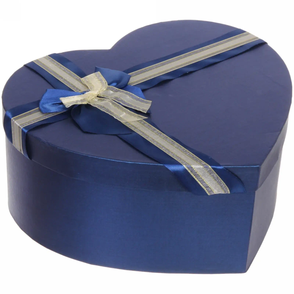 Коробка подарочная «Момент», цвет синий, 31*27*13.3 см