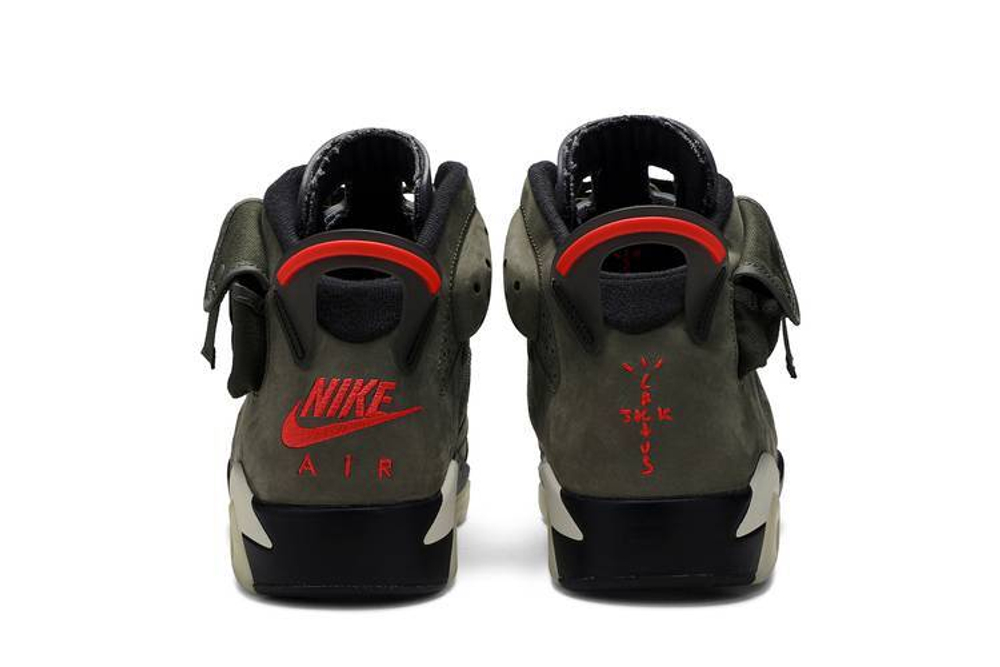 Кроссовки Travis Scott X Jordan Air Jordan 6 Medium Olive Ts