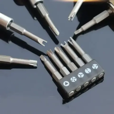 Отвертка с битами для болтов, набор отверток специальной формы, треугольник U, набор из 5 серых отверточных бит