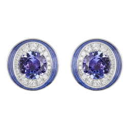 Серьги с Танзанитом и Бриллиантами, Е0143-30/4