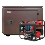 Генератор бензиновый SUNREKA G8500TFEAX с кожухом Geon 1200 RAL 8019