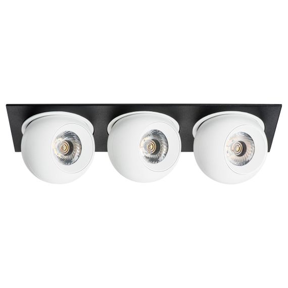 Комплект из светильника и рамки Lightstar Intero Ball (217537+217064+217064+217064) i537646464