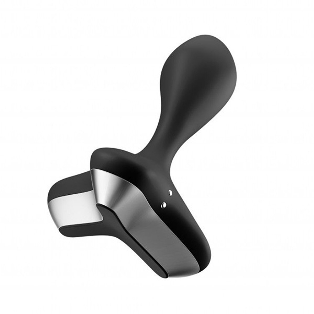 Черная анальная пробка 11,5см с вибрацией Satisfyer Game Changer Black