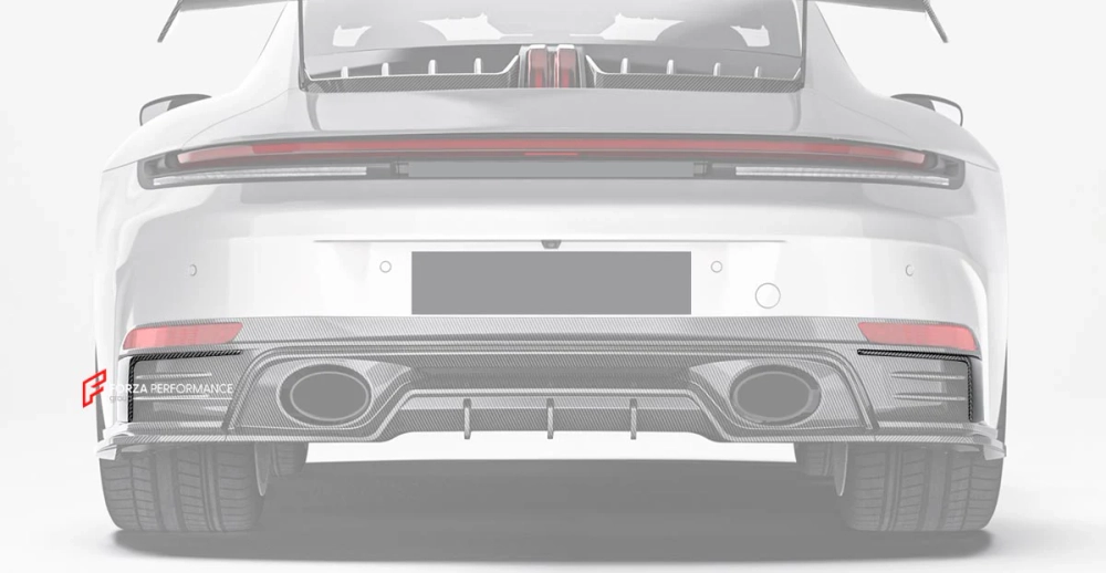 Карбоновые канарды заднего бампера для PORSCHE 911 992.2 CARRERA 2025+