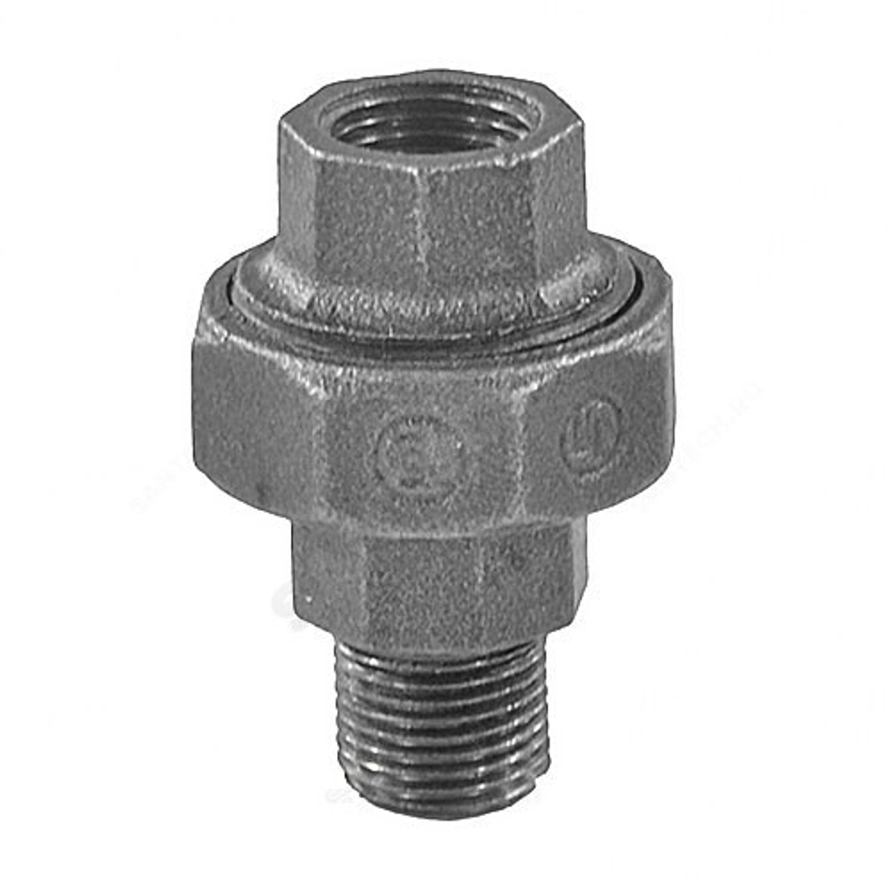 Соединитель прямой американка чугун Ду 20 (3/4") ВР/НР Fittex PLUS