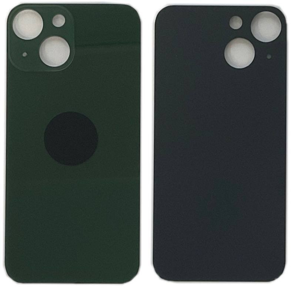 Задняя крышка для Apple iPhone 13 mini Зеленый (стекло, широкий вырез под камеру)