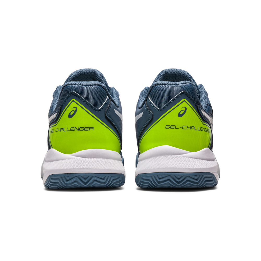 Мужские теннисные кроссовки ASICS Gel-Challenger 13 CLAY Clay Court Shoe Men - Blue, Neon Green