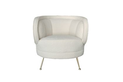 Ткань Кресло Garda Decor белое ZW-852 WH Белый