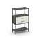 Shelf System Односекционный стеллаж трехярусный с ящиками SN.STM-312 Антрацит/Дуб Наварра/Металл Ант